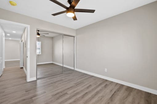 Vacant Living Area at 316 Beach Apartments, Huntington Beach, CA