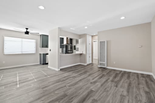 Unfurnished Living Area at 316 Beach Apartments, Huntington Beach