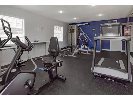 our apartments have a gym with plenty of equipment