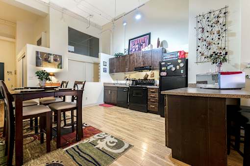 Denver Building Housing Furnished Kitchen