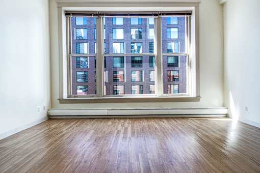 Denver Building Housing Unfurnished Apartment with Large Windows