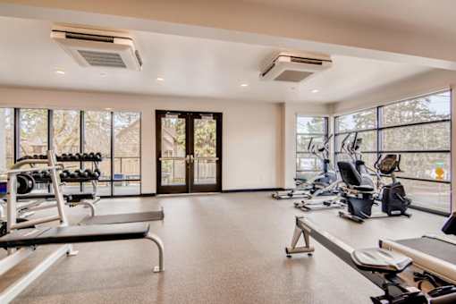 Gym at Holm at Sellwood, Portland Oregon