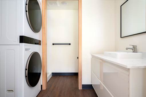 Laundry room at Atomic Orchard Experiment, Portland