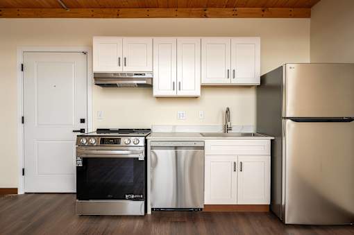 Bright Kitchen at Atomic Orchard Experiment, Oregon