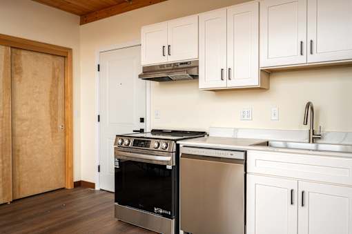 Modern kitchen at Atomic Orchard Experiment, Portland
