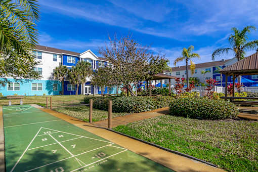 A basketball court with the numbers 1-10 painted on it.
