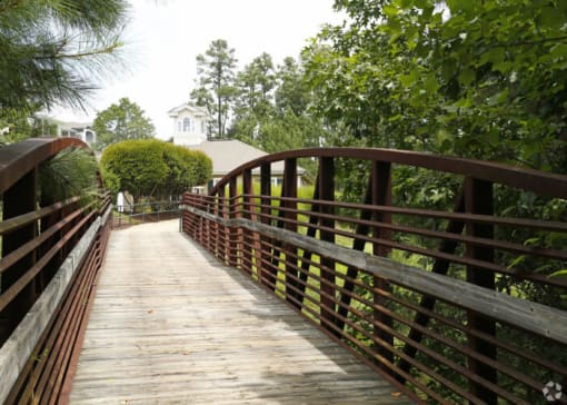 a wooden bridge