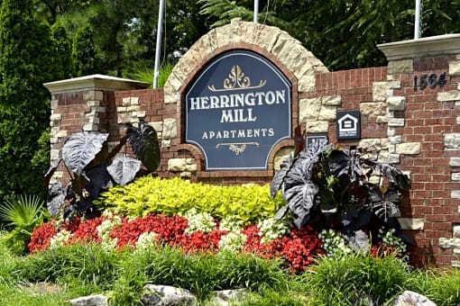 a sign at the entrance