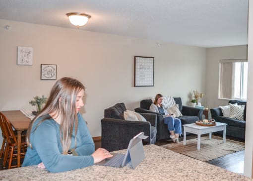 Roommates Living Room at Campus Park, Minnesota, 55811