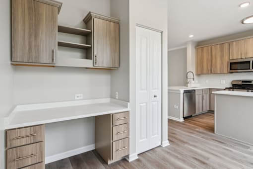 Davey Two Bedroom Townhome - convenient desk and additional storage
