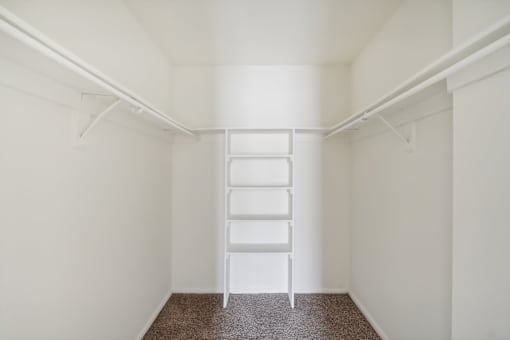 Large walk in closet at Trillium in Fairfax, VA