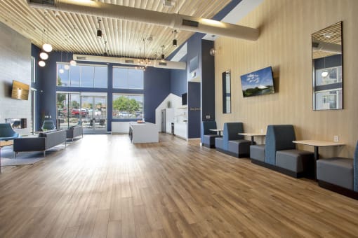 Sitting areas and work space