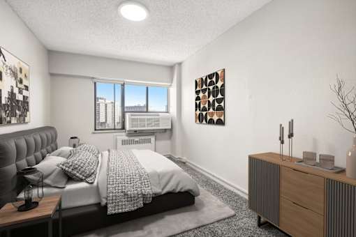 Second bedroom in our spacious two bedroom one bath floor plan