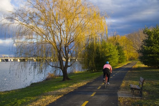 Bridgeyard is located directly on Mt. Vernon Paved Bike/Hike Trail
