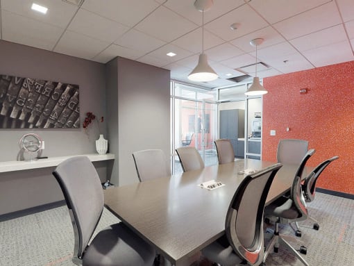 Bright and thoughtful conference room at Trillium Apartments, Virginia, 22031
