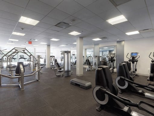 State of the art fitness facility at Trillium Apartments, Virginia, 22031