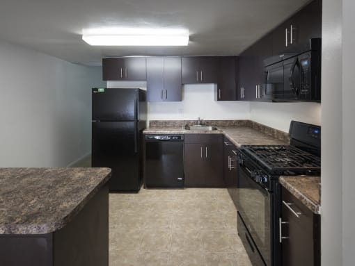 Townhomes-Upgraded kitchen with built in microwave at Trillium in Fairfax, VA at Trillium Apartments, Virginia, 22031