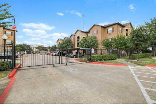 Gated community at Stonehaven Apartments in Houston, TX