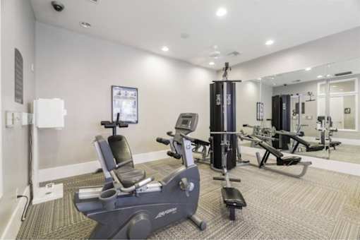 Fitness center at Stonehaven Apartments in Houston, TX