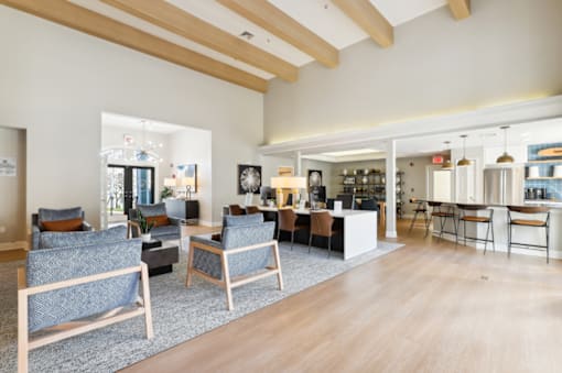 Our gorgeous clubhouse and leasing office at The Crossings at Russett in Laurel, MD