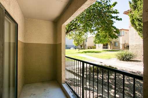 Large private patio