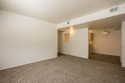 Large living room; plenty of space for large furniture