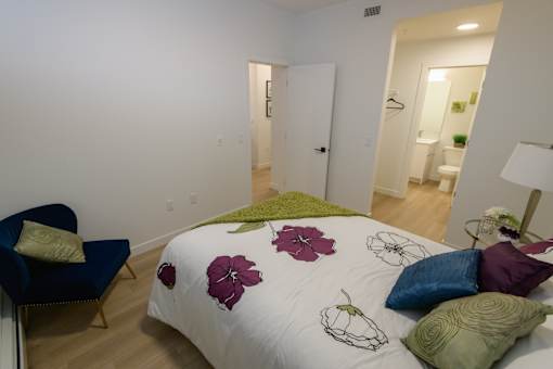 Douglas Place bedroom featuring contemporary decor and natural light