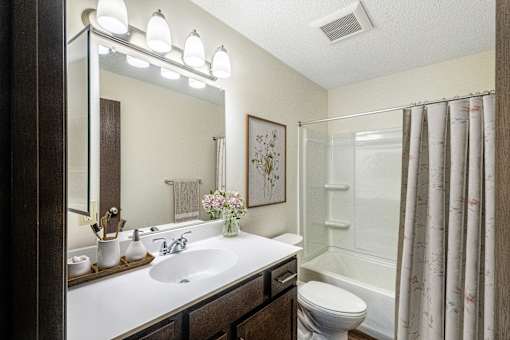 Bathroom With Bathtub at Pheasant Park Apartments, Minnesota, 55428-5401