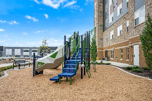 A playground at Decatur Landing I & II, Brooklyn Park