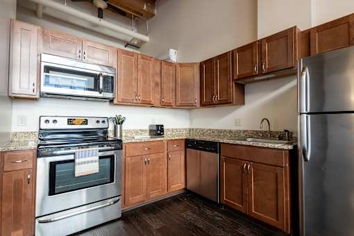 Kitchen at Parkside Apartments, St. Paul