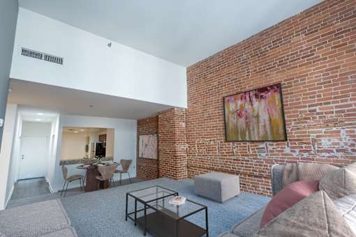 Living And Dining Area at Parkside Apartments, St. Paul