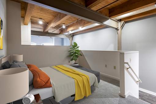 Bedroom Loft at Parkside Apartments, Minnesota, 55101
