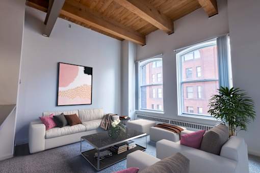 Spacious Living Area at Parkside Apartments, St. Paul, Minnesota