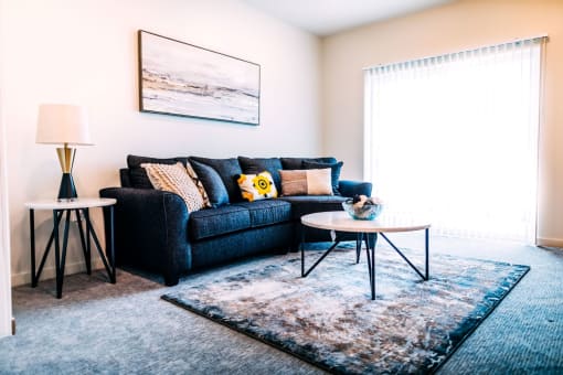 a living room with couch