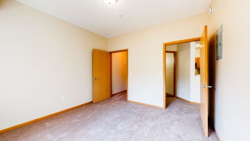 1 bedroom - pine floor plan - bedroom with walk-in closet
