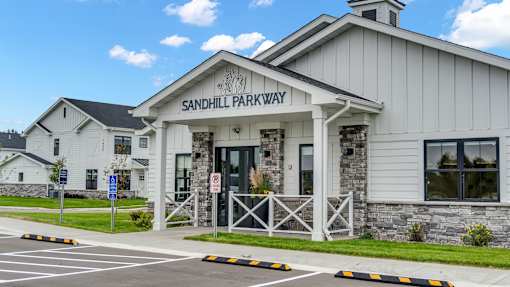 The building in the image is called Sandhill Parkway.