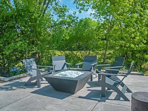 Fire pit at Aspenwood Apartments, MN, 55123