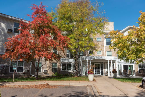 Exterior Landscape at Briarcliff Apartments, a 55+ Community, Mahtomedi, Minnesota