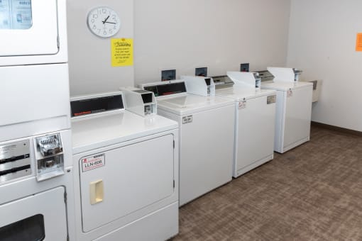 Laundry Room at Briarcliff Apartments, a 55+ Community, Mahtomedi, MN