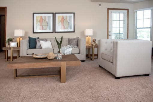 Spacious living room