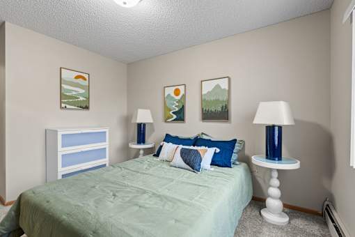 Modern Bedroom at Granite Peaks Apartments, Minneapolis, 55429