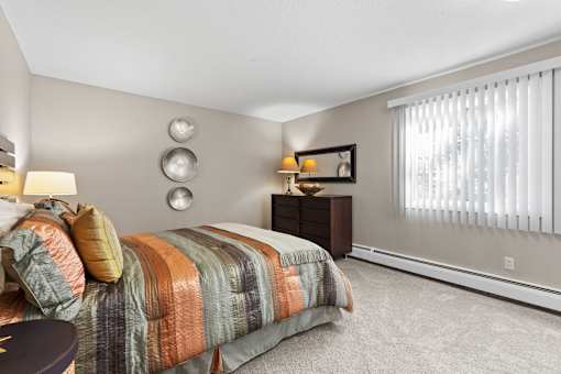 Contemporary Bedroom at Granite Ridge Apartments, Minnesota