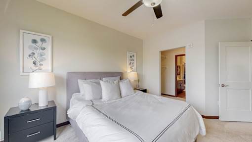 White Bedroom at Lake Jonathan Flats, Minnesota, 55318