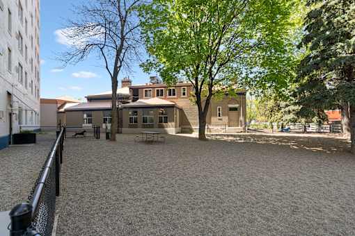 Courtyard at Lux Apartments, Brooklyn Center, MN