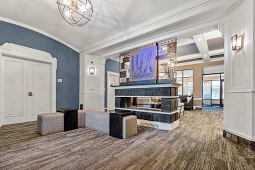 Lobby Area at Lux Apartments, Brooklyn Center, MN, 55430