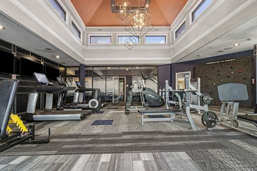 Spacious Gym at Lux Apartments, Brooklyn Center, Minnesota