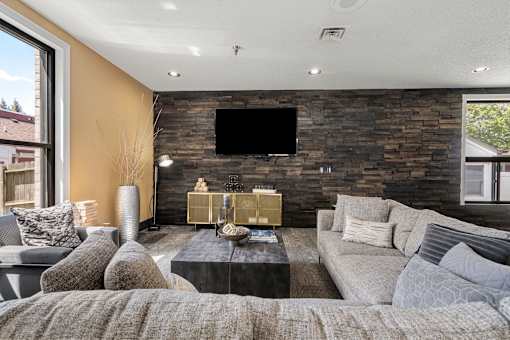 Main Living Room at Lux Apartments, Minnesota, 55430