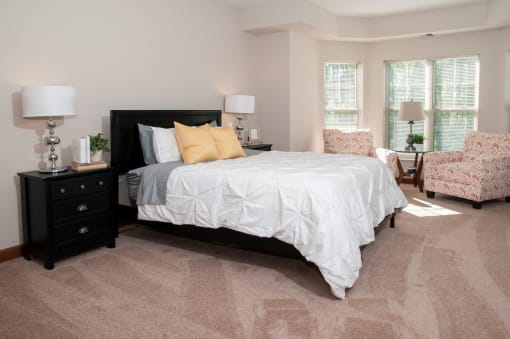 spacious master bedroom