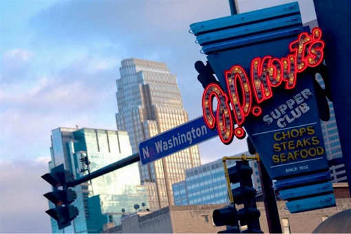 Restaurant Sign at Third North Apartments, Minneapolis, MN 55401