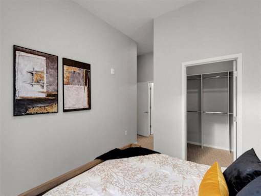 Bedroom With Closet at Viridium Apartments, Minneapolis 